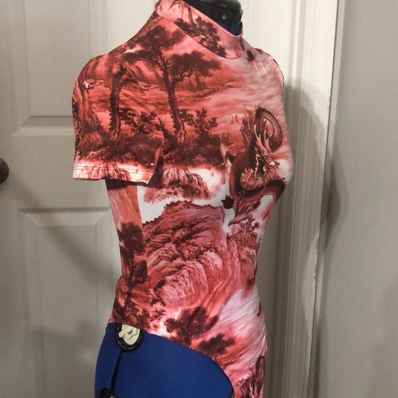 Dragon Print Bodysuit - Picture 8 of 8